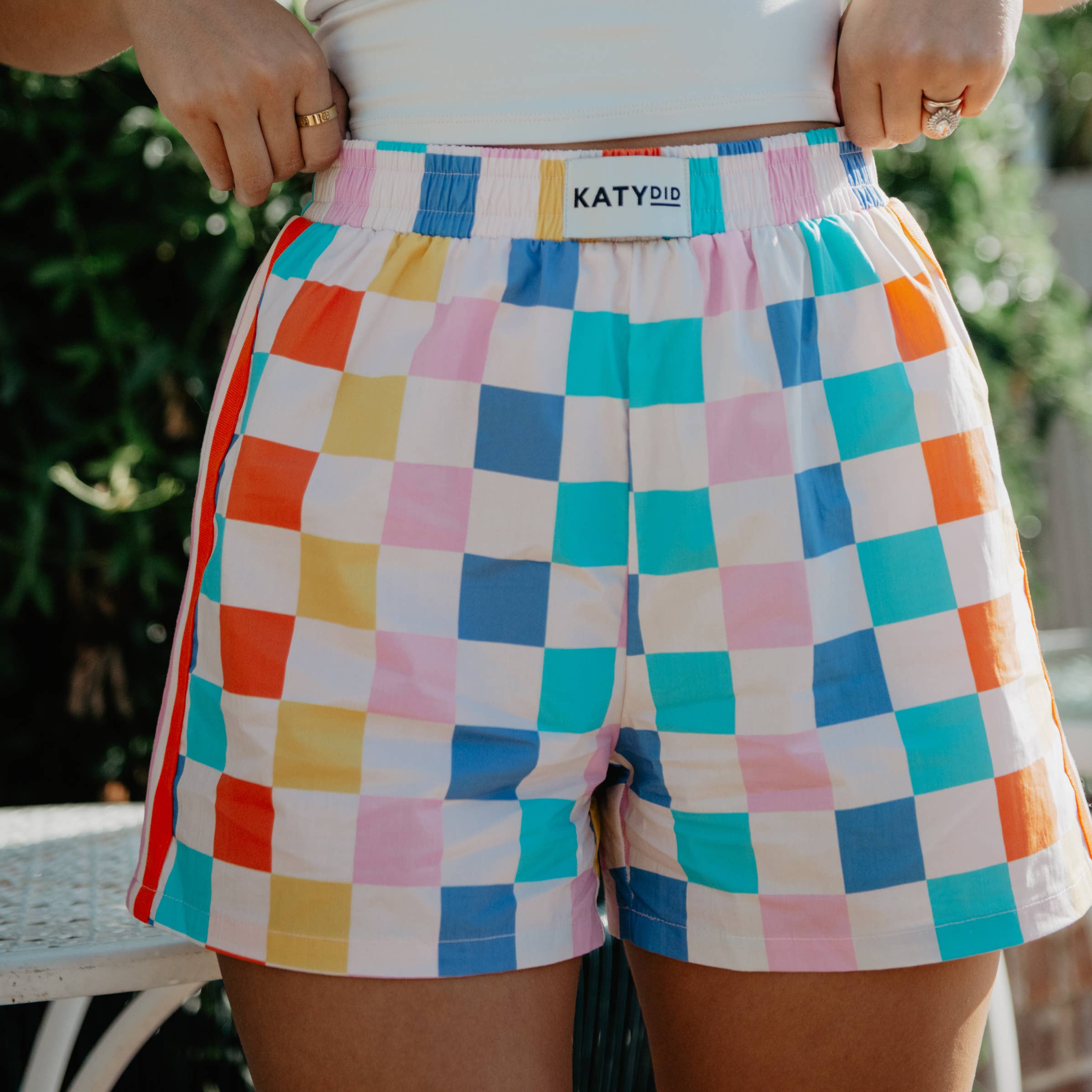 Multicolored Checker Boxers with Patterns For Graduation