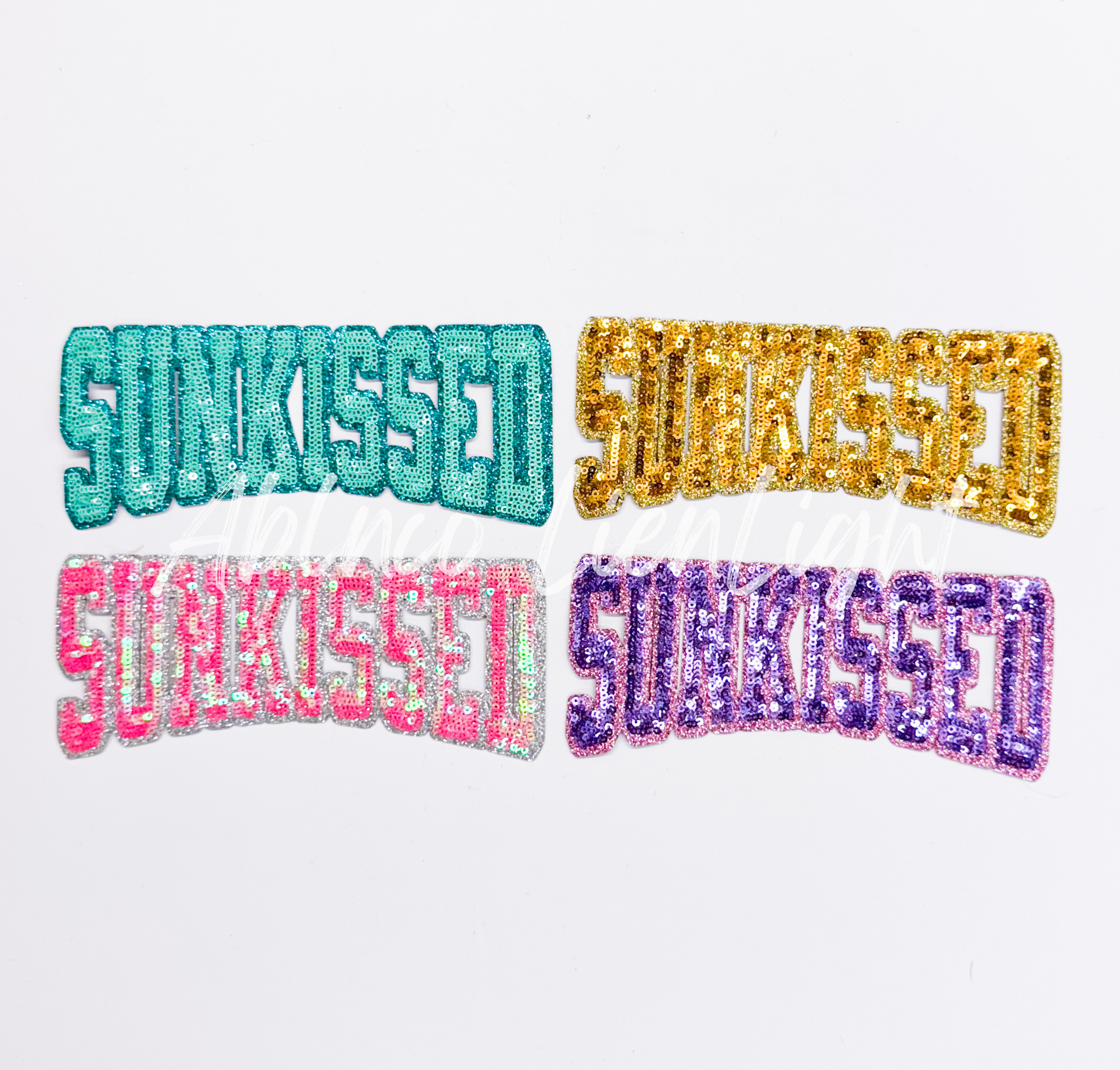 Pink Sunkissed Summer Sequin Patch