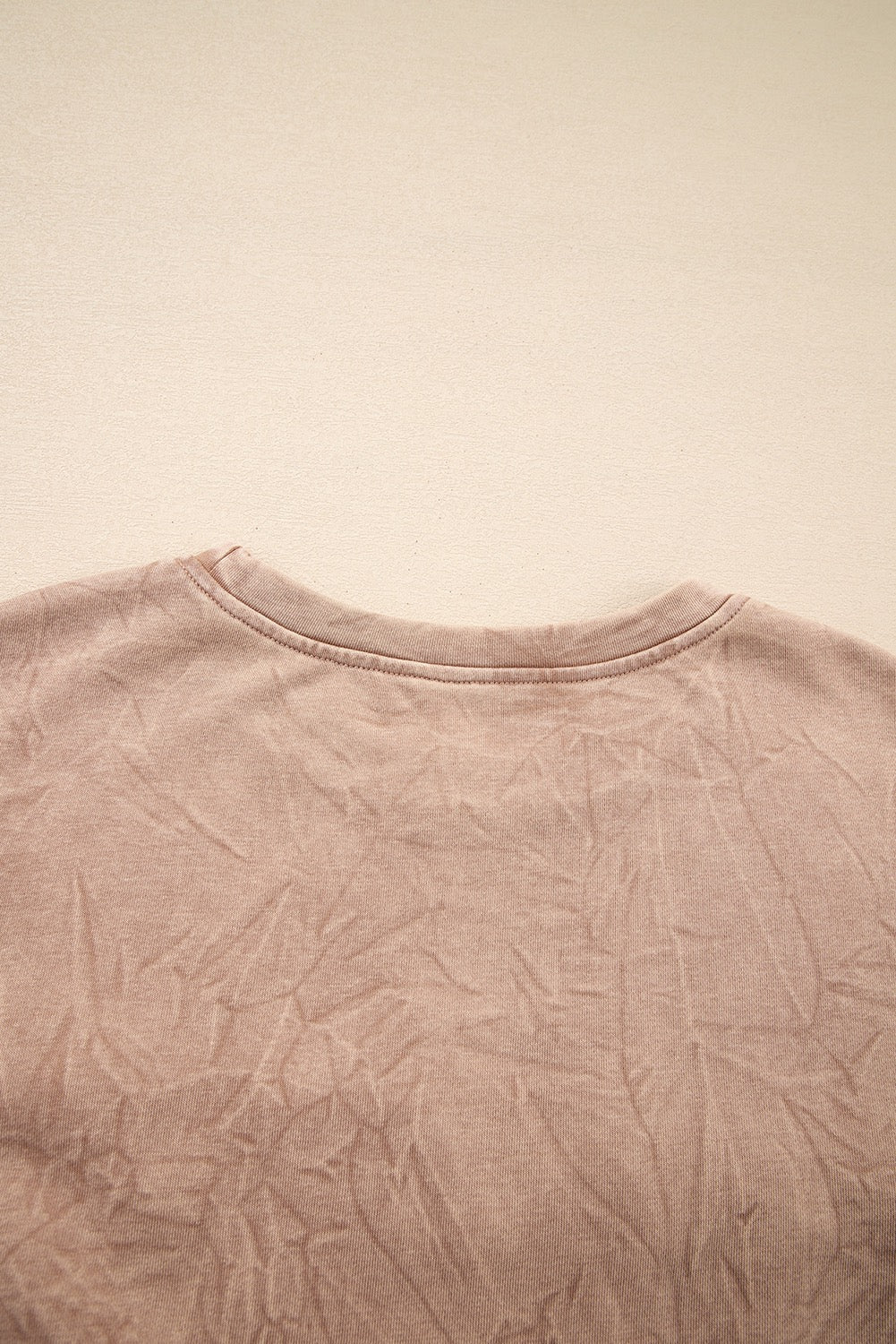 Saved by Grace Letter Embroidery Mineral Wash Sweatshirt