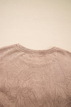 Saved by Grace Letter Embroidery Mineral Wash Sweatshirt
