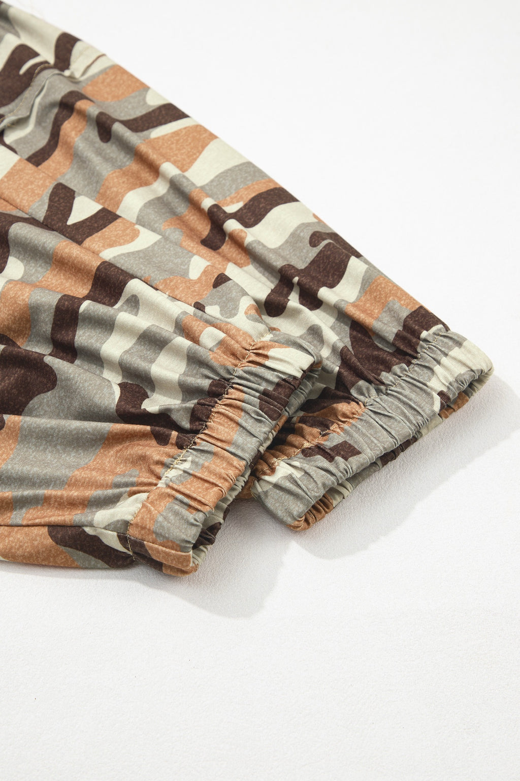 Camo: High-Waisted Cargo Jogger Pants