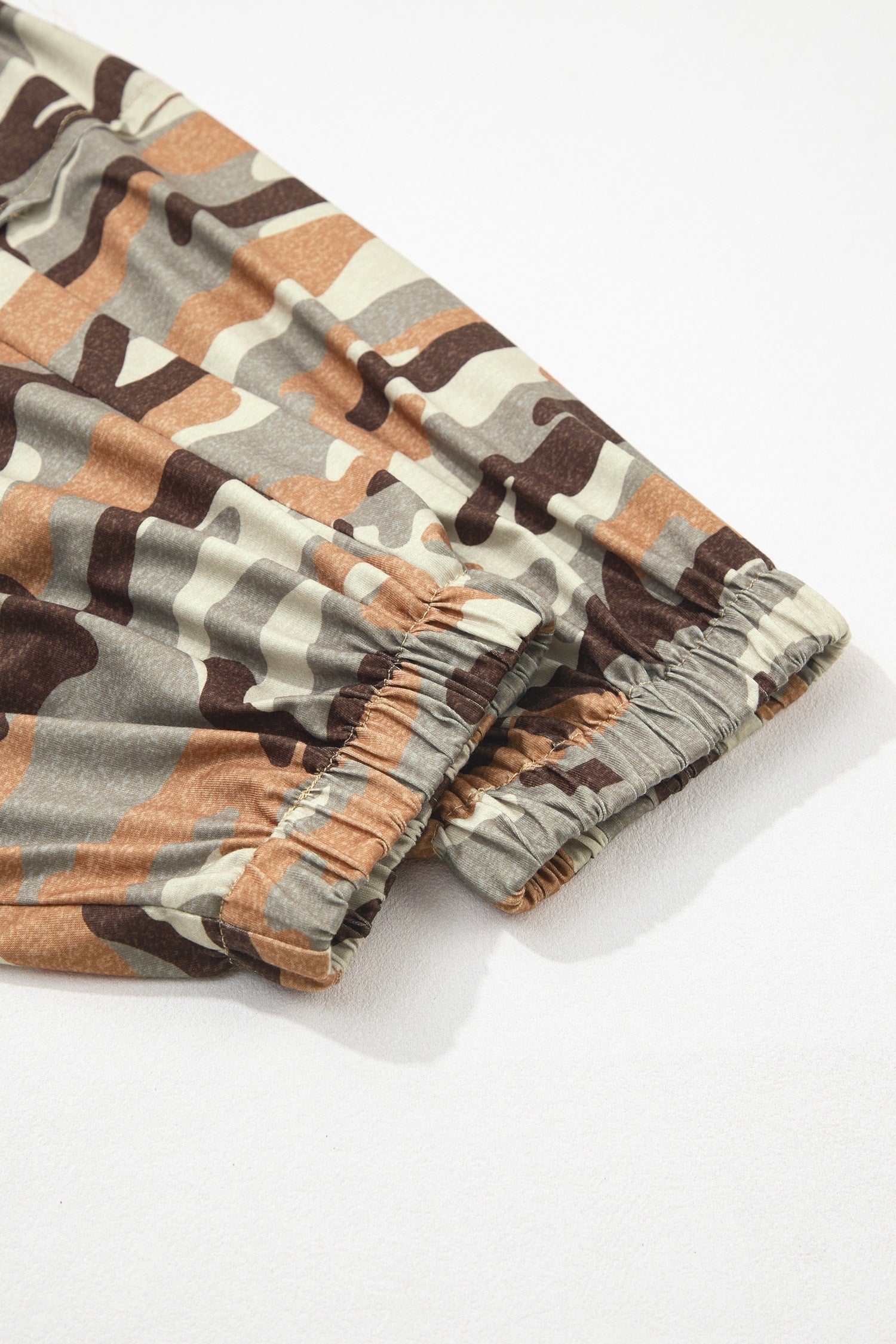 Camo: High-Waisted Cargo Jogger Pants