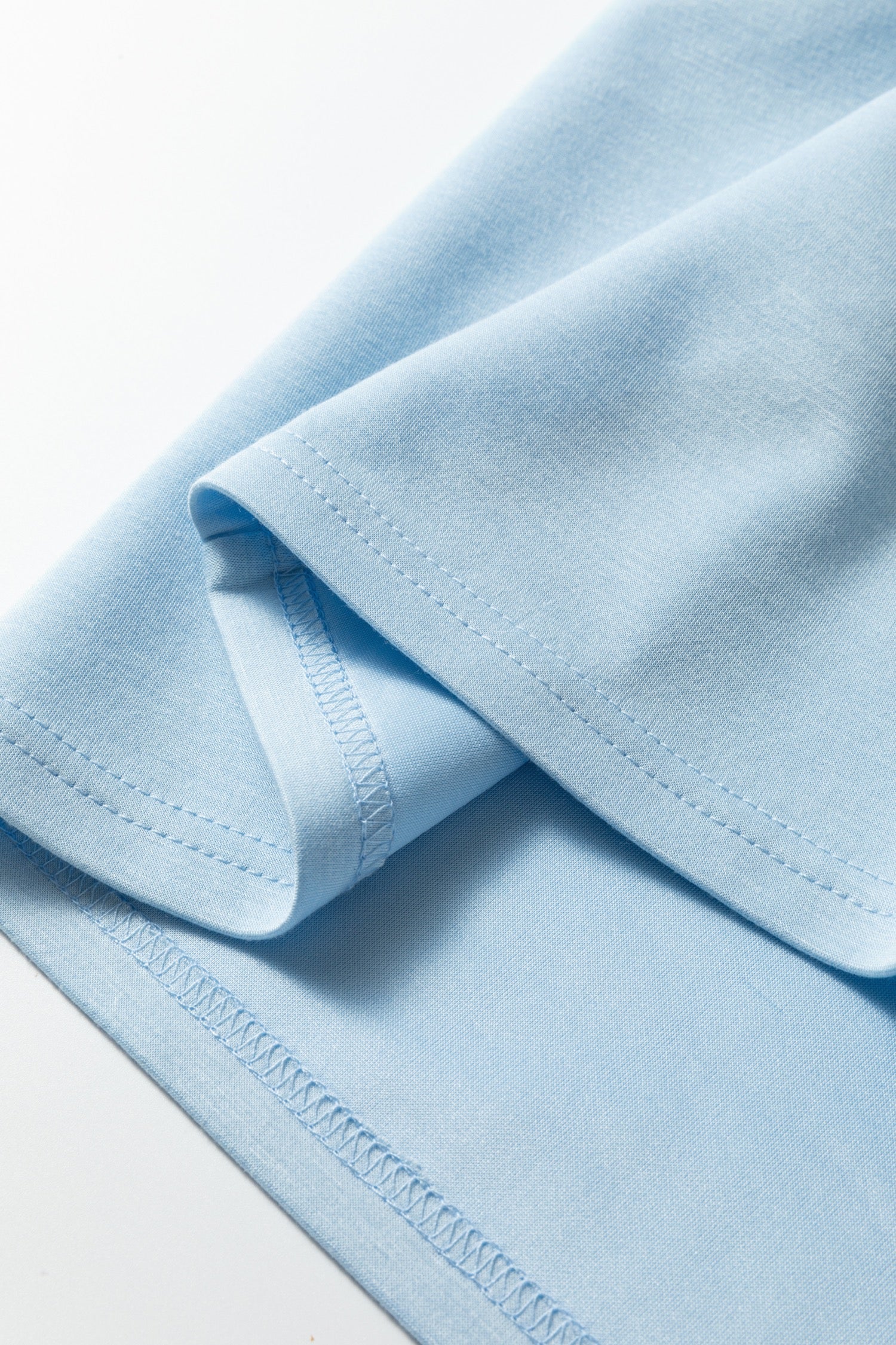 Beau Blue Half-Zip Short Set