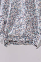 Floral bunny smocked bubble