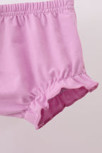 Purple birthday embroidery bloomer set