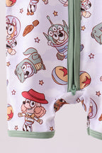 Sage character bamboo romper