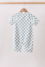 Sage Checker UPF Swim One-Piece