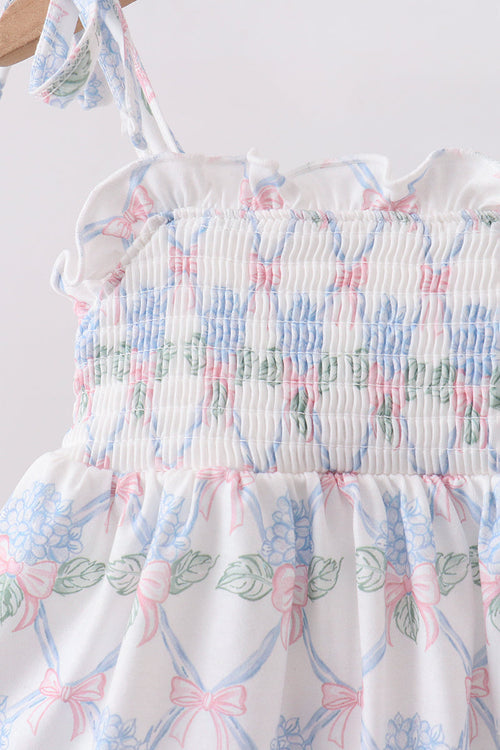 Blue Floral Bloomer Set