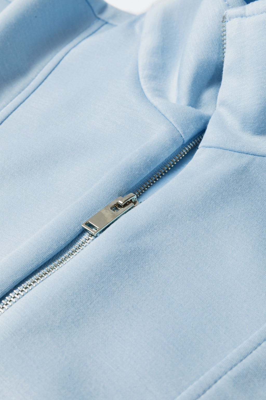 Beau Blue Half-Zip Short Set