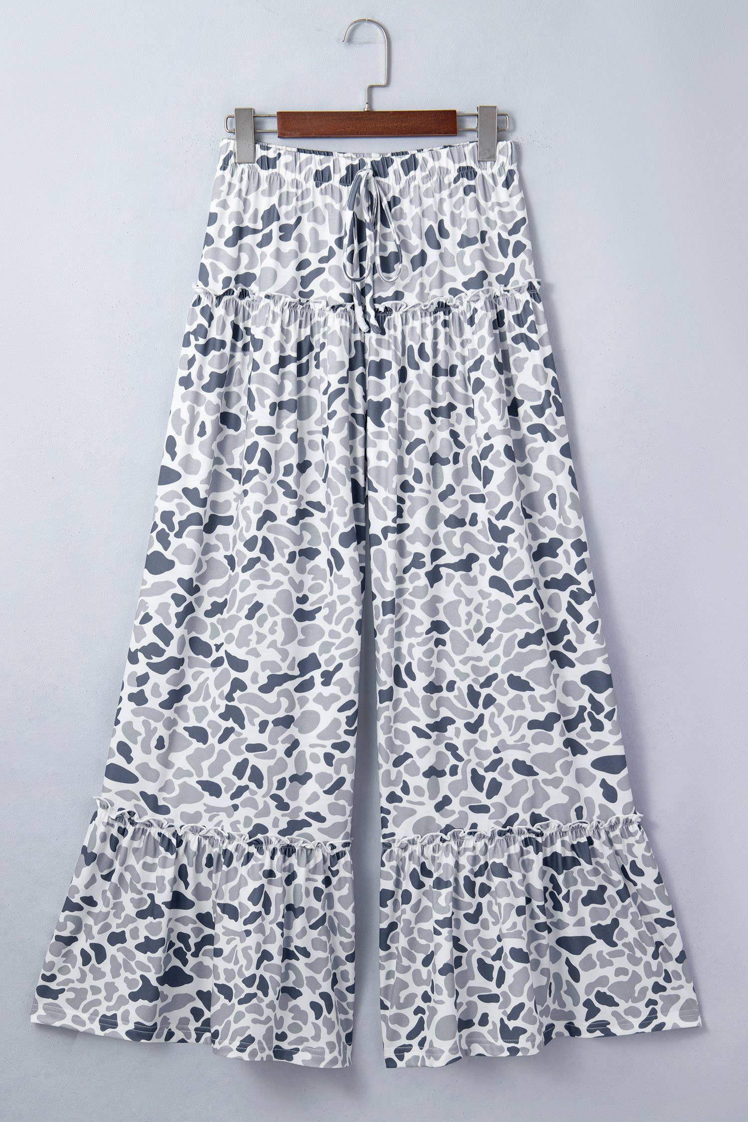 Spring 2026 Camo Print Wide Leg Casual Pants (S-XL)