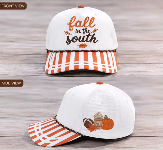 Fall in the South Embroidery Hat