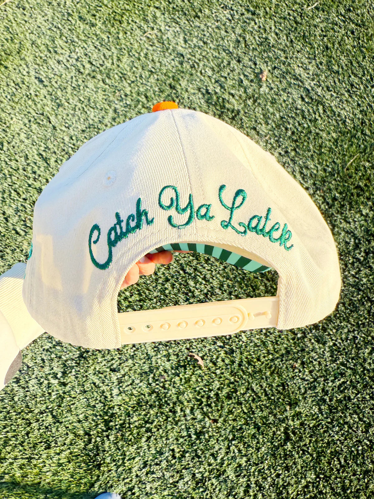 Gone Fishing Embroidered Hat