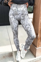 High Waist Leggings - Multicolour Camouflage