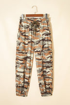 Camo: High-Waisted Cargo Jogger Pants