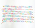 Colorful rainbow pastel chunky trucker hat chains