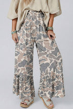 Spring 2026 Camo Print Wide Leg Casual Pants (S-XL)