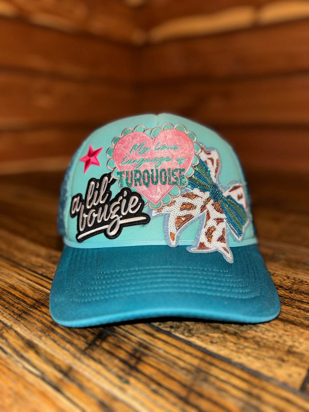 Cow Print Bow Magna Pony® Mesh Foam Trucker Hatikr