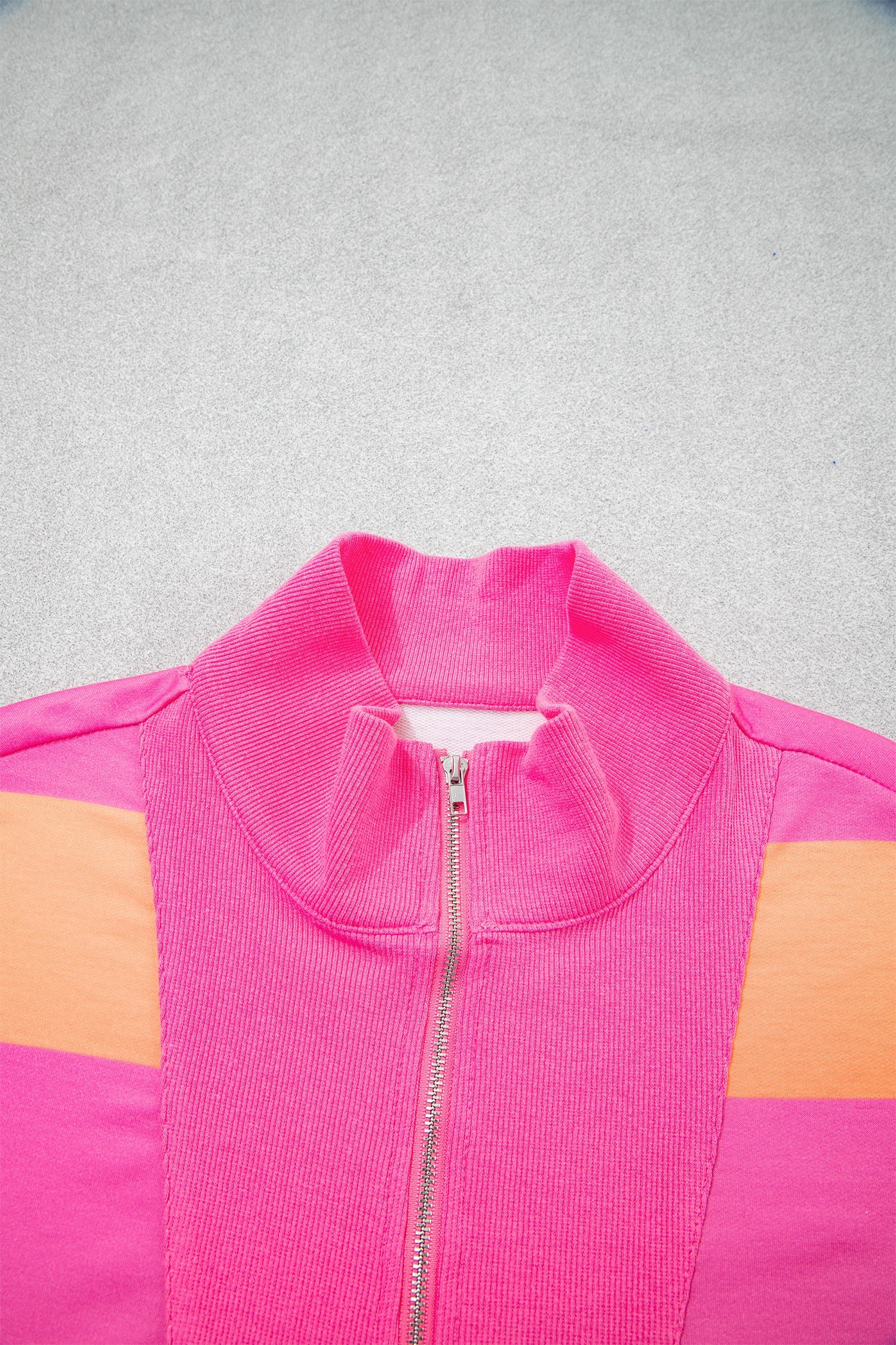 Pink Stripe Long Sleeve Casual Top Drawstring Shorts 2pcs Set