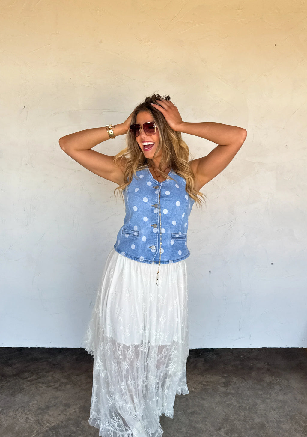 Sprinkle Me Denim Vest