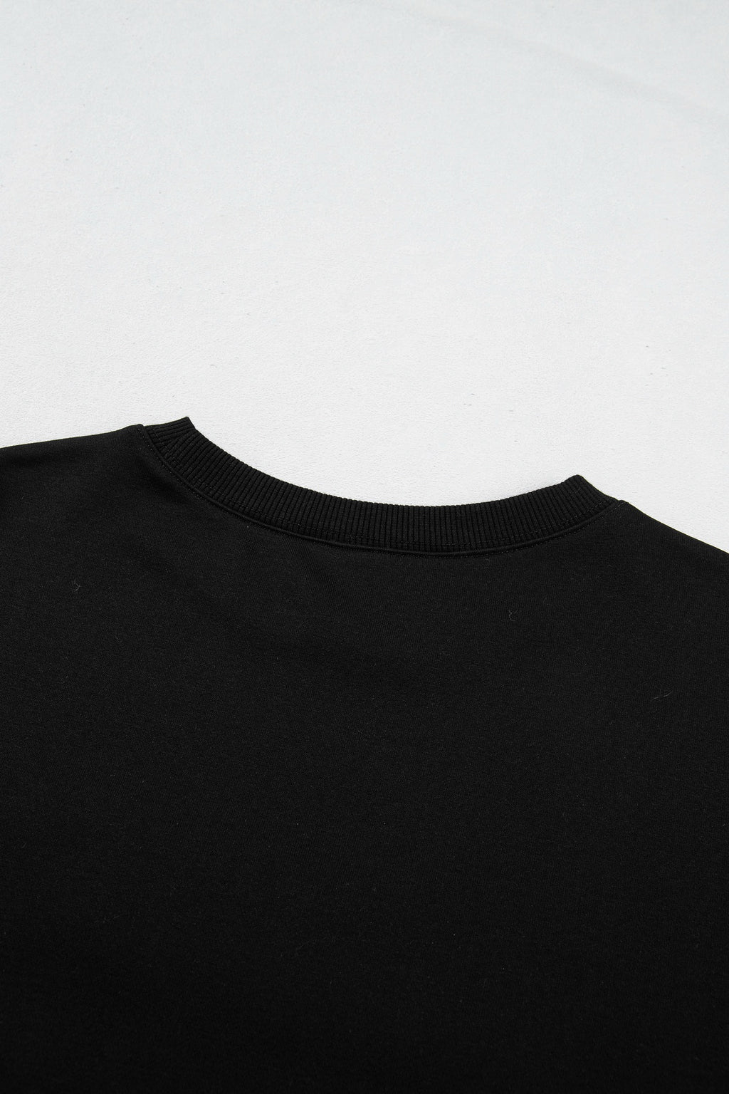 Embroidered Spooky Season Graphic Long Sleeve Round Neck Pullover