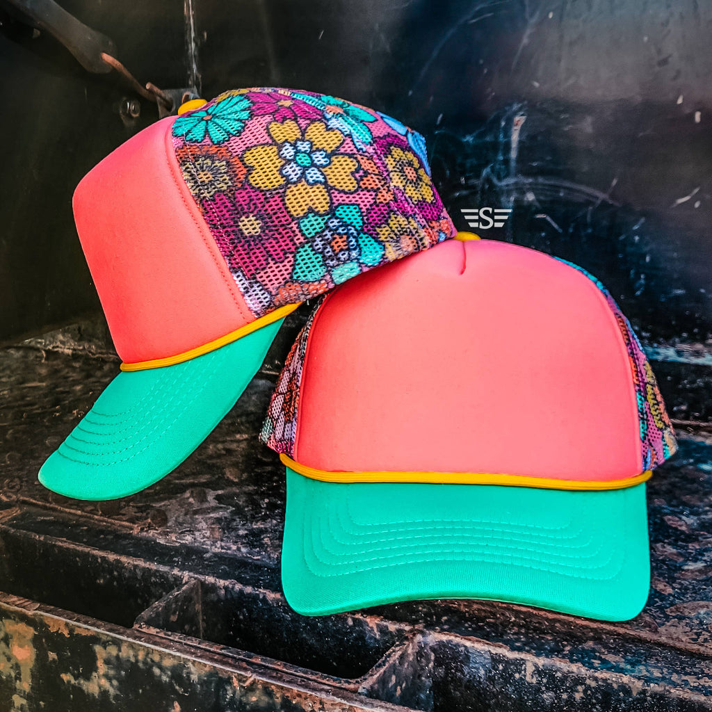 Floral Magna Pony® Mesh Foam Trucker Hat