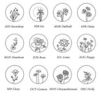 Birth Flower Jewery