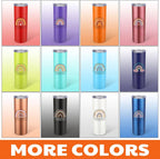 20oz Stainless Steel Motivational Tumbler with Lid & Straw