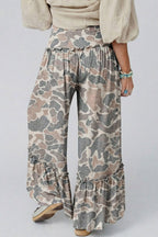 Spring 2026 Camo Print Wide Leg Casual Pants (S-XL)