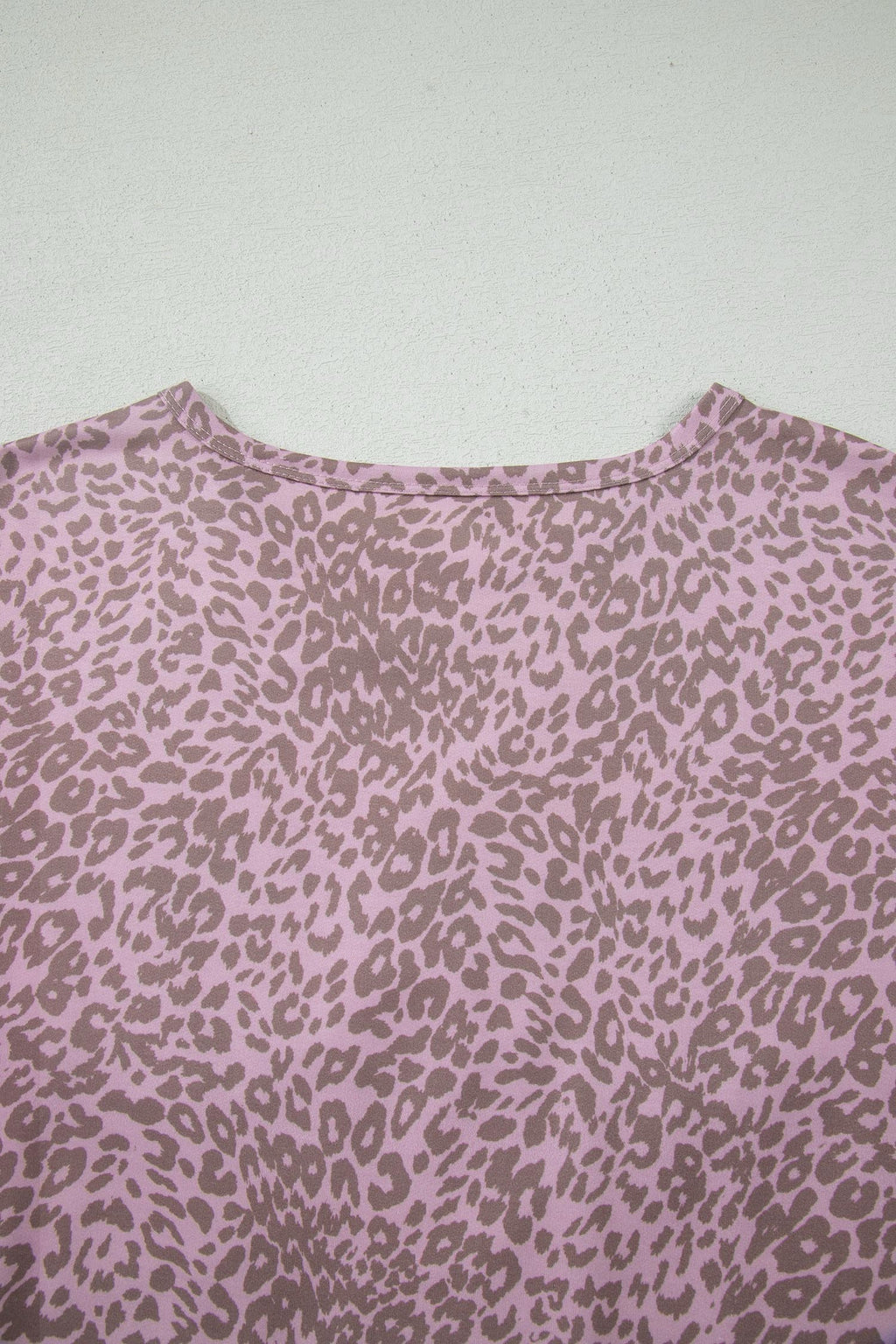 Pink Leopard Retro Studded Star Patch Loose Tee