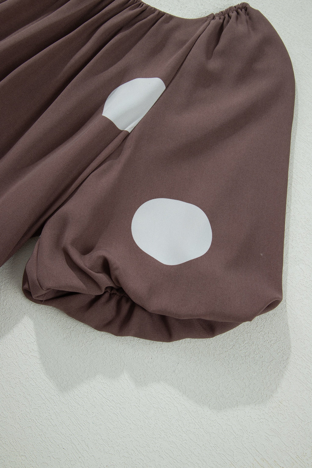 Dotty for You — Knot-Back Puff Sleeve Mini Dress