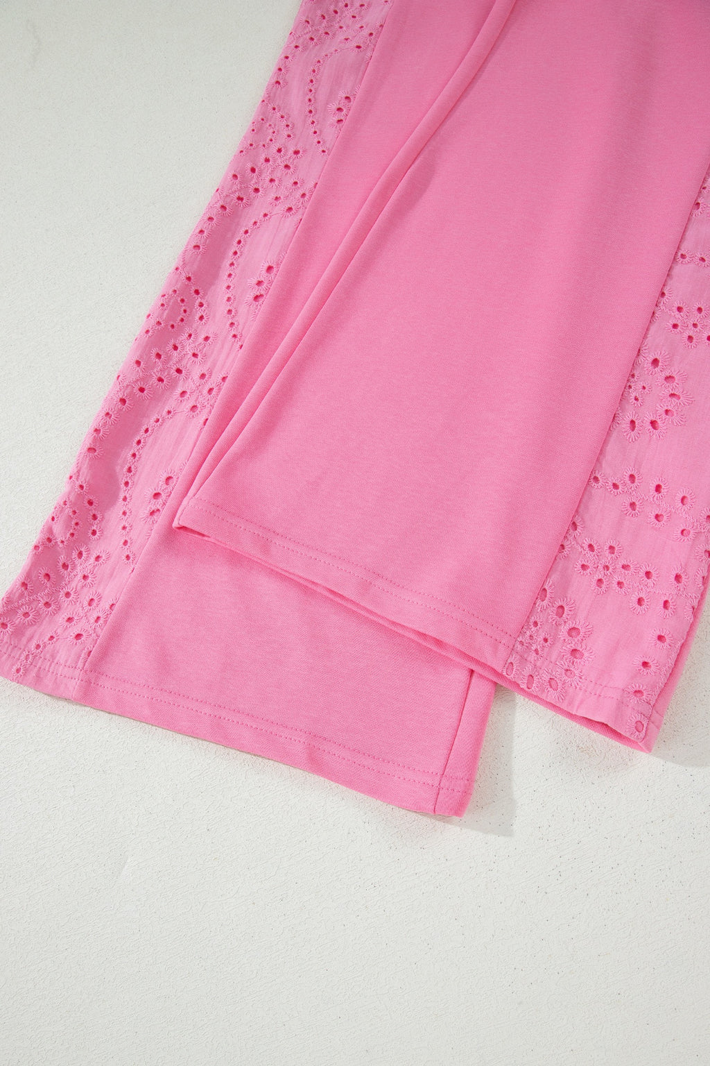 Sachet Pink Lace Two-Piece Pant Set