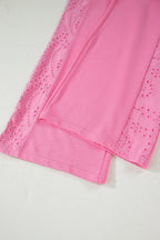 Sachet Pink Lace Two-Piece Pant Set