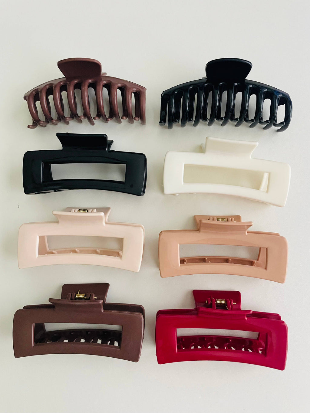 Rectangle Silicone Bendable Claw Clips — Faire’s First Ever!