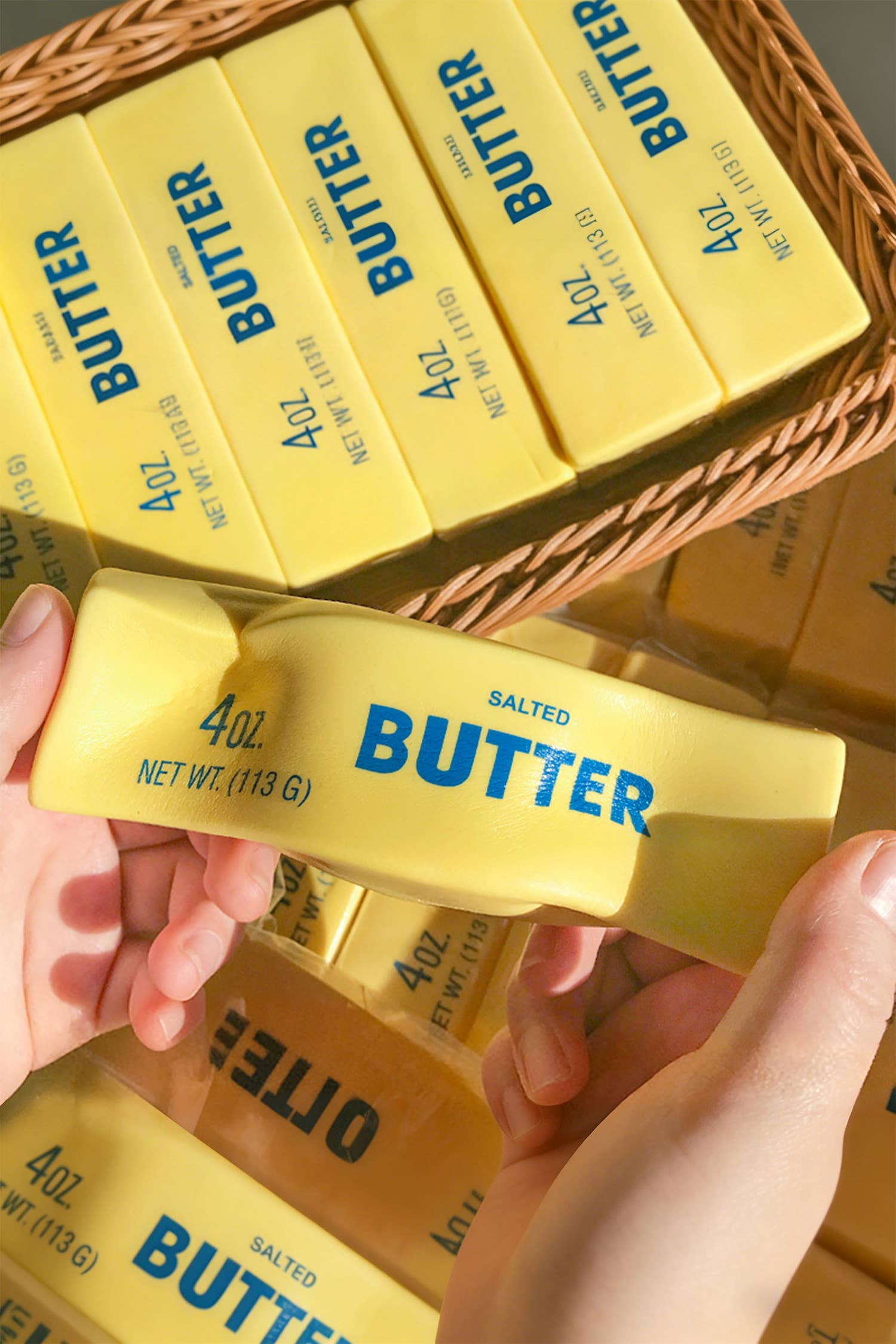1PC PU Butter Sticker Relieve Pressure Toy Gifts