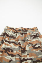 Camo: High-Waisted Cargo Jogger Pants