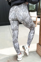 High Waist Leggings - Multicolour Camouflage