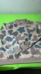 Camo Mockneck Sweatshirt & Short Set