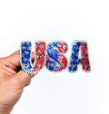 USA 4th July Holiday Sequin Patch
