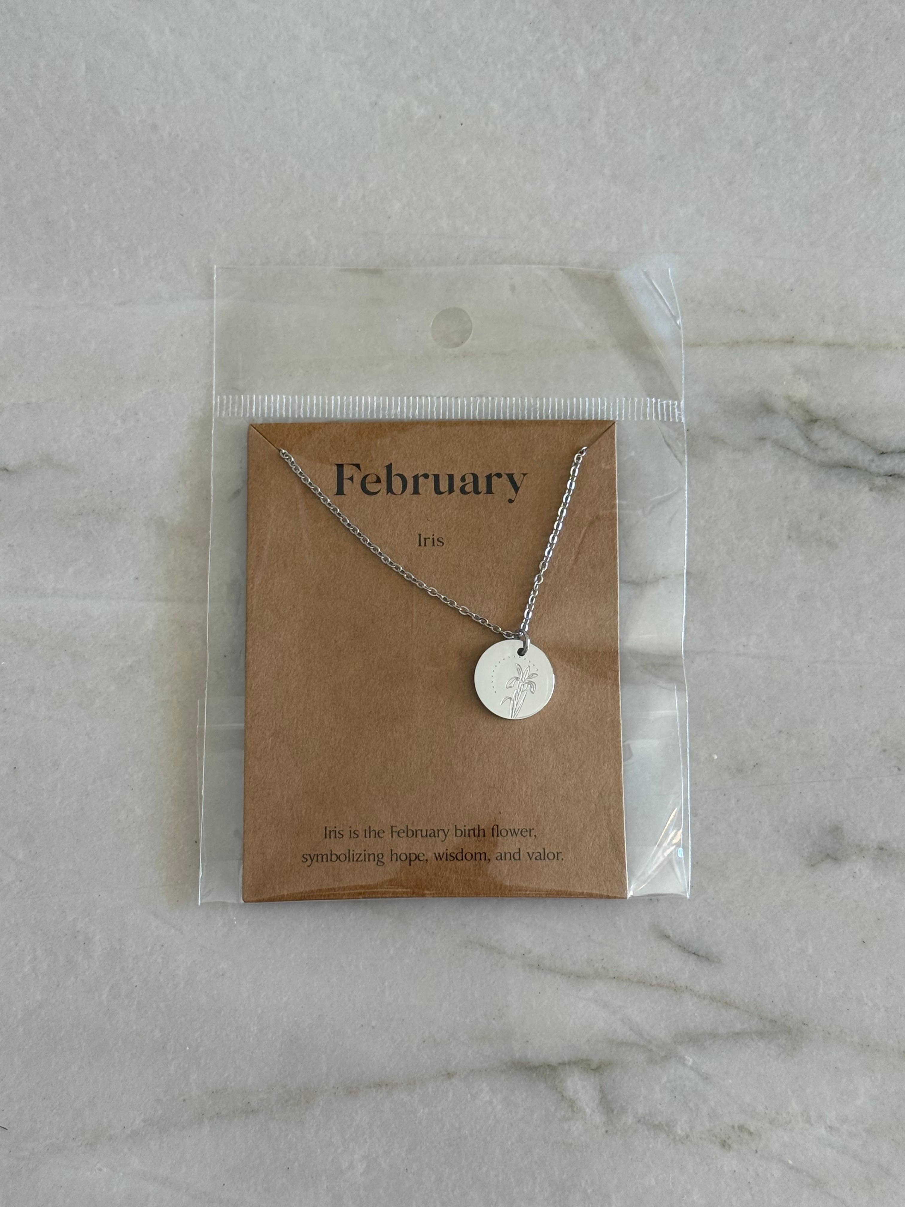 Birth Flower Jewery