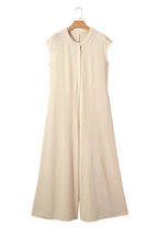 Ribbed Knit Wide Leg Jumpsuit