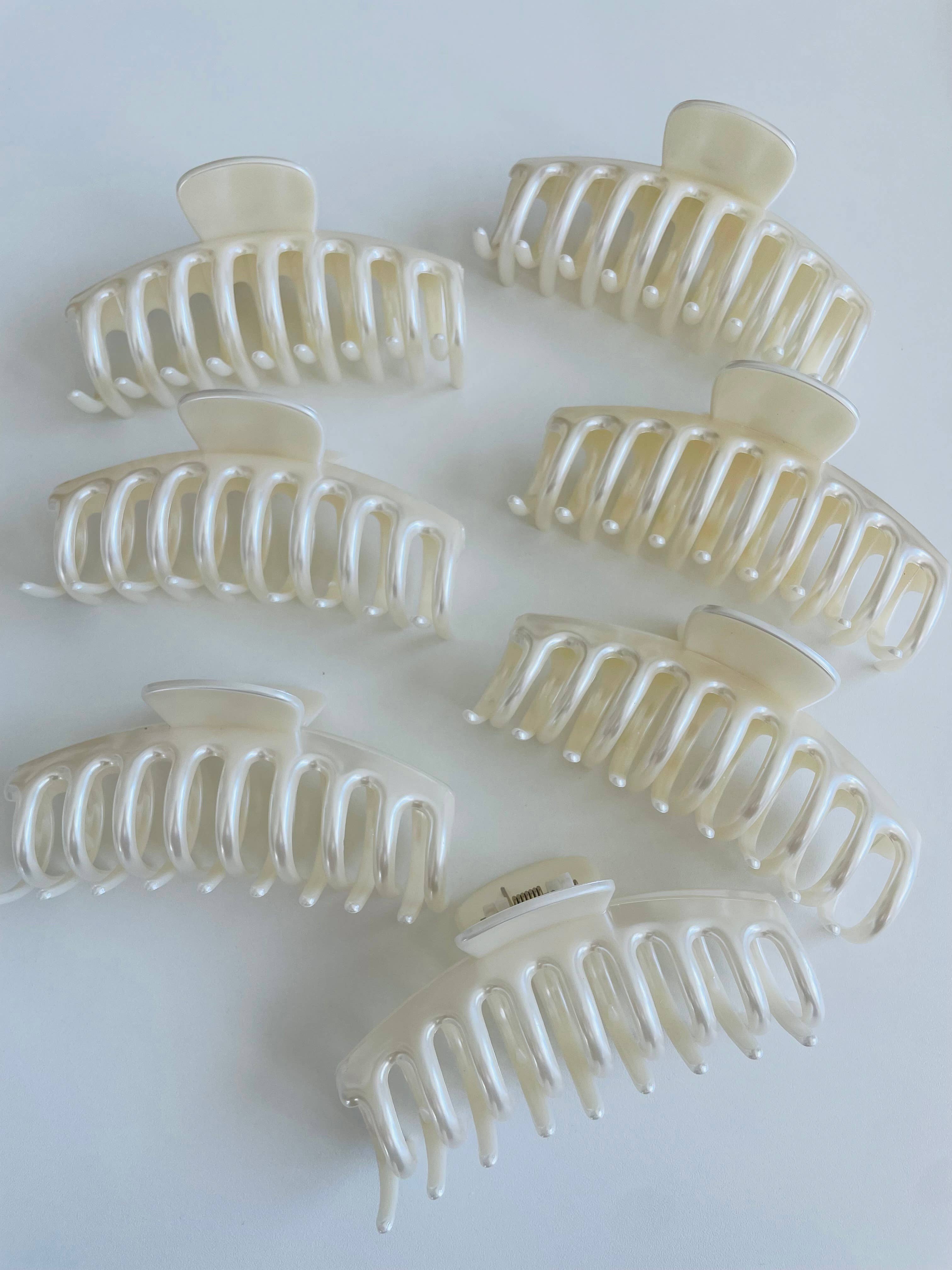 Coastal Pearl Claw Clips | Pack of 7