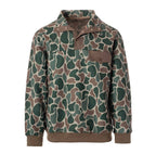 Camo Quarter-Snap Quilted Pullover