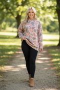 Camo Mock Neck Sweater