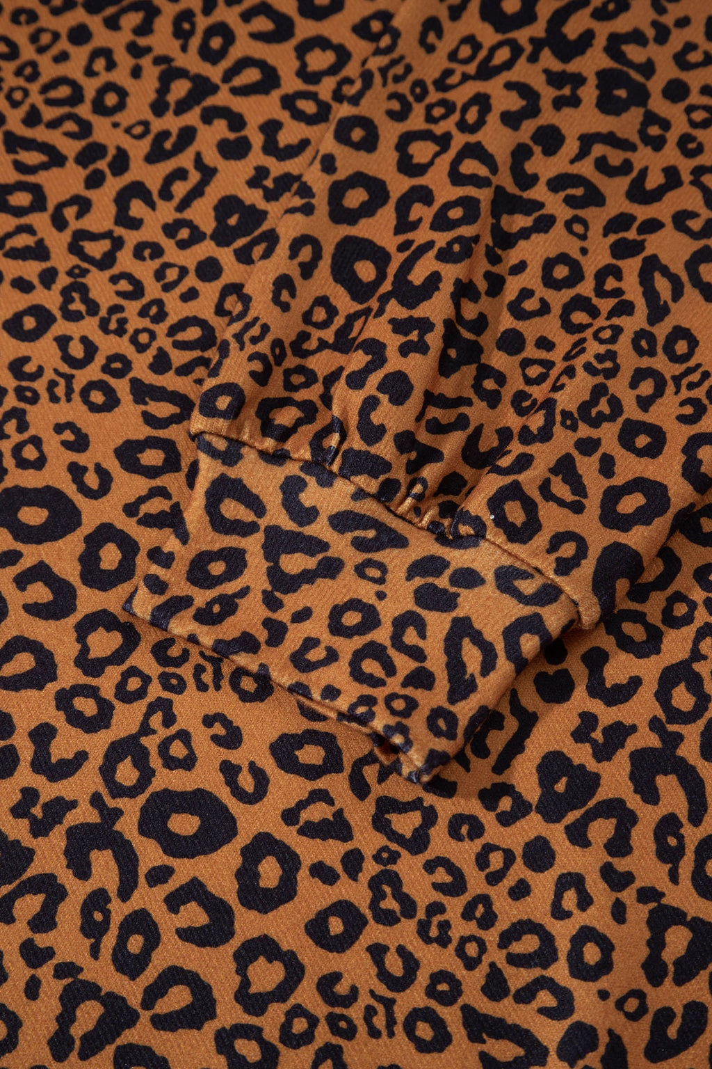 Relaxed Pant Set Brown Leopard Print Long Sleeve Top