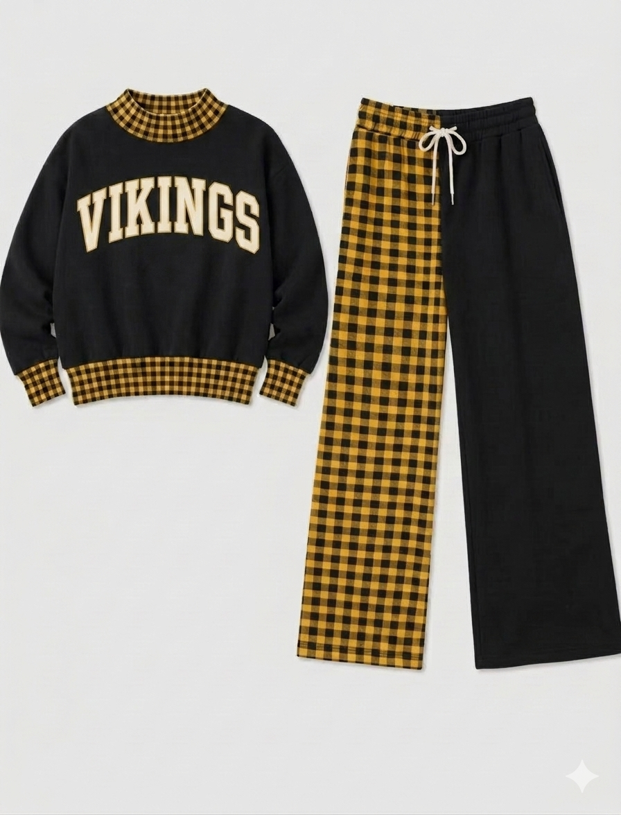 Adult & Youth Checkered Lounge Set