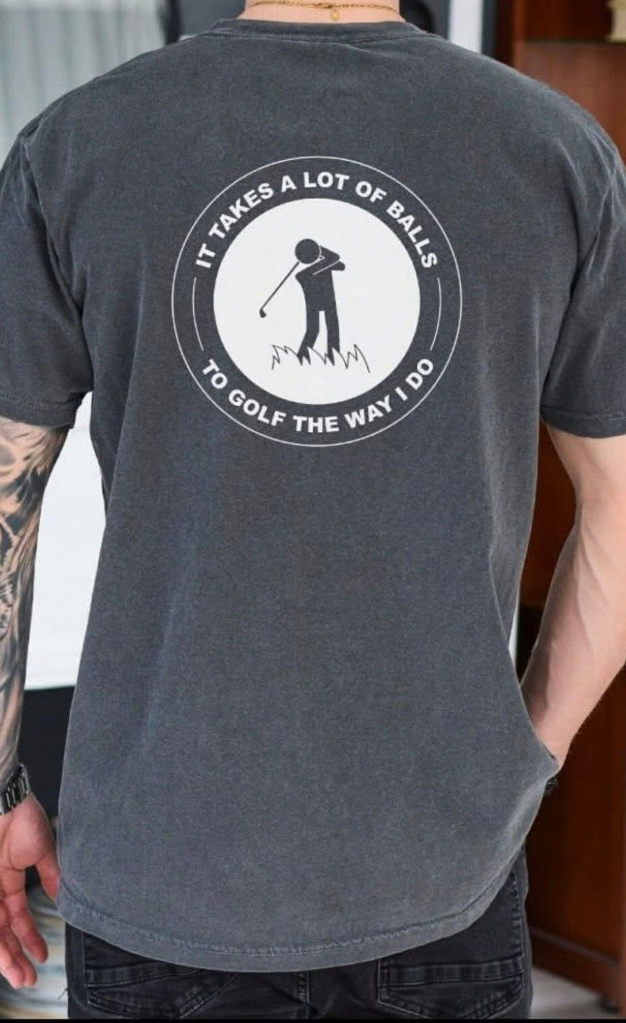 It Takes A Lot of Balls to Golf the Way I Do Tee | Comfort Colors or Gildan
