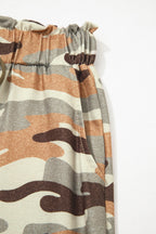 Camo: High-Waisted Cargo Jogger Pants