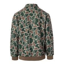 Camo Quarter-Snap Quilted Pullover