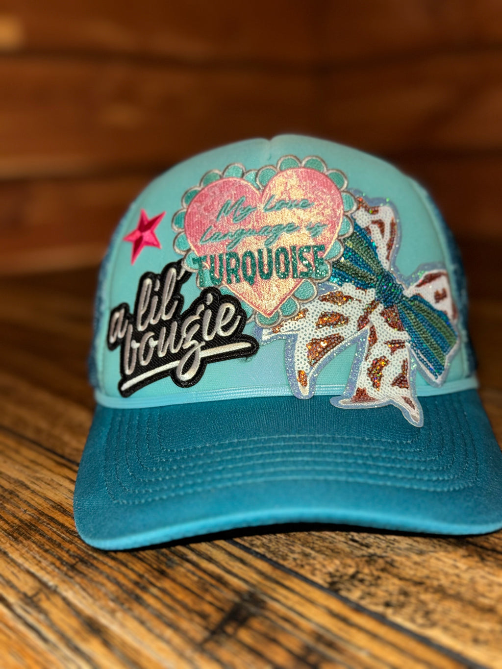 Cow Print Bow Magna Pony® Mesh Foam Trucker Hatikr