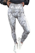 High Waist Leggings - Multicolour Camouflage